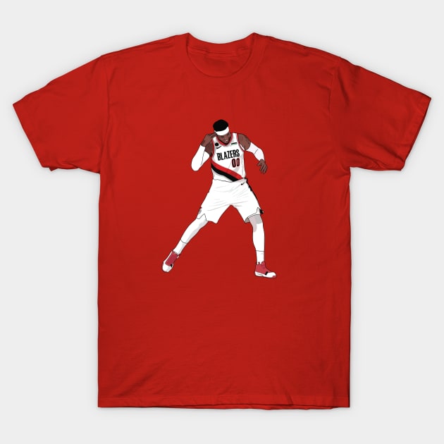 Carmelo Anthony Portland Trailblazers T-Shirt by xavierjfong